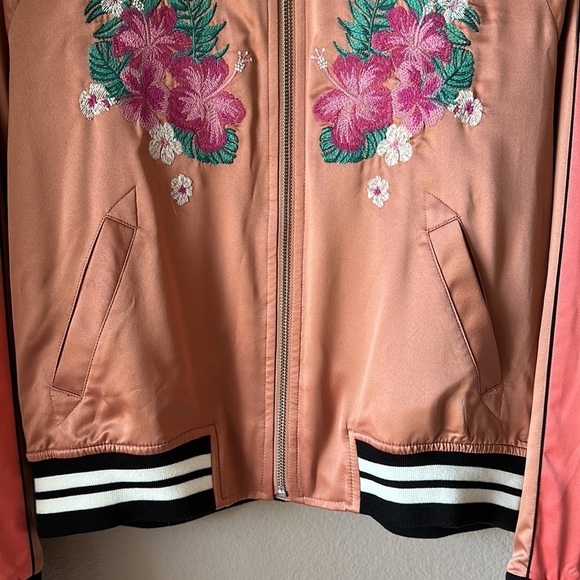 MOSSIMO Embroidered Varsity Bomber Jacket - Picture 8 of 11